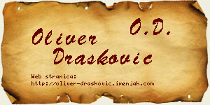 Oliver Drašković vizit kartica